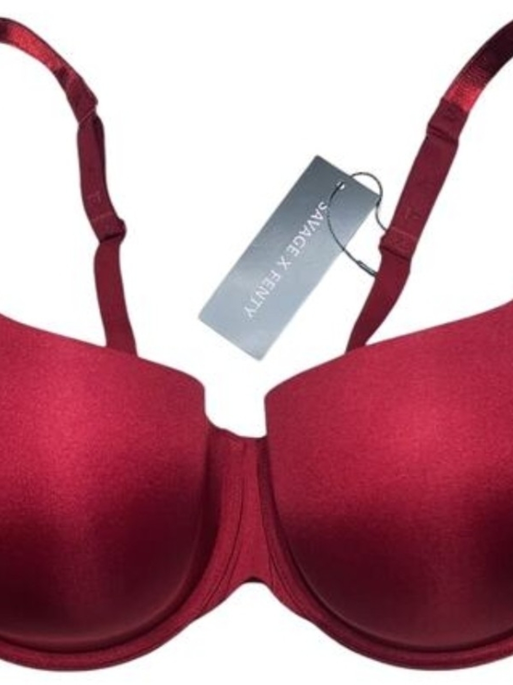 Savage X Fenty Red Molded Balconette Bra